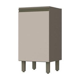 Balcão 1 Porta 40cm Connect Duna/Cristal - Móveis Henn Balcão 1 Porta 40cm Connect Duna/Cristal - Móveis Henn