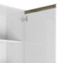 Balcão 1 Porta Kali Premium 30cm Branco com Tampo MDF 15mm - Nicioli