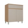 Balcão 2 Portas 1 Gaveta Realeza Premium 80cm Greige - Nesher