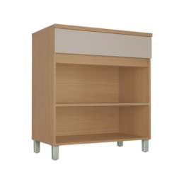 Balcão 2 Portas 1 Gaveta Realeza Premium 80cm Greige - Nesher