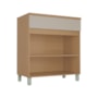 Balcão 2 Portas 1 Gaveta Realeza Premium 80cm Greige - Nesher