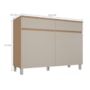 Balcão 2 Portas 2 Gavetas Realeza Premium 120cm Greige - Nesher
