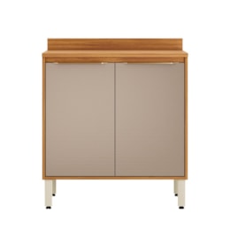 Balcão 2 Portas 80cm Plena Cinamon/Nude Prime TX - Demóbile