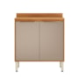 Balcão 2 Portas 80cm Plena Cinamon/Nude Prime TX - Demóbile
