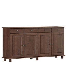 Balcão Aparador Rubi 4 Portas e 4 Gavetas Café - Finestra Móveis Balcão Aparador Rubi 4 Portas e 4 Gavetas Café - Finestra Móveis