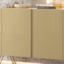 Balcão Buffet Benvenuto 2 Portas Off White/Champanhe - HB Móveis