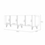 Balcão Buffet Saluti 4 Portas Off White/Champanhe - HB Móveis