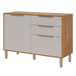 Balcão de Cozinha Divina Esplêndida Brilhante Celeste Áurea 120cm Cinamomo/Off White com Tampo MDF - MGM Balcão de Cozinha Divina Esplêndida Brilhante Celeste Áurea 120cm Cinamomo/Off White com Tampo MDF - MGM
