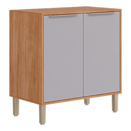 Balcão de Cozinha Divina Esplêndida Brilhante Celeste Áurea 80cm Cinamomo/Platina com Tampo MDF - MGM Balcão de Cozinha Divina Esplêndida Brilhante Celeste Áurea 80cm Cinamomo/Platina com Tampo MDF - MGM