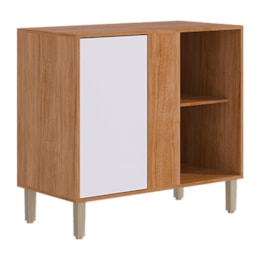 Balcão de Cozinha Divina Esplêndida Canto Reto 92cm Cinamomo/Branco com Tampo MDF - MGM Balcão de Cozinha Divina Esplêndida Canto Reto 92cm Cinamomo/Branco com Tampo MDF - MGM