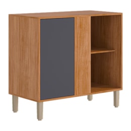 Balcão de Cozinha Divina Esplêndida Canto Reto 92cm Cinamomo/Titânio com Tampo MDF - MGM Balcão de Cozinha Divina Esplêndida Canto Reto 92cm Cinamomo/Titânio com Tampo MDF - MGM