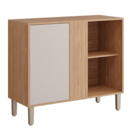 Balcão de Cozinha Divina Esplêndida Canto Reto 92cm Freijó/Off White com Tampo MDF - MGM Balcão de Cozinha Divina Esplêndida Canto Reto 92cm Freijó/Off White com Tampo MDF - MGM