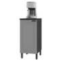 Balcão de Cozinha Firenze 40cm 1 Porta Chumbo/Titânio com Tampo MDF - Indékes