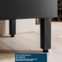 Balcão de Cozinha Proença 60cm 1 Porta e 1 Gaveta Nogueira Touch/Carbono Prime TX com Tampo MDF - Demartêz