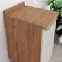 Balcão de Cozinha Requinte 40cm 1 Porta Nature/Areia com Tampo MDP - Móveis Henn 
