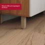 Balcão de Cozinha Requinte 40cm 1 Porta Nature/Areia com Tampo MDP - Móveis Henn 