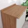 Balcão de Cozinha Requinte 80cm 2 Portas Nature/Areia com Tampo MDP - Móveis Henn