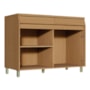 Balcão de Cozinha Simone Mendes 120cm 2 Portas e 2 Gavetas Carvalho com Tampo MDF - Nesher
