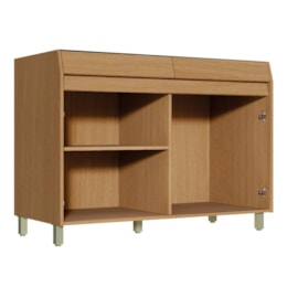 Balcão de Cozinha Simone Mendes 120cm 2 Portas e 2 Gavetas Carvalho sem Tampo - Nesher