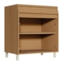 Balcão de Cozinha Simone Mendes 80cm 2 Portas e 1 Gaveta Carvalho com Tampo MDF - Nesher