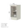 Balcão Fineze 40cm 1 Portas – Henn  Areia