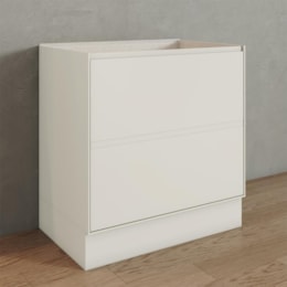 Balcão Fineze 80cm 2 Gavetas Areia – Henn