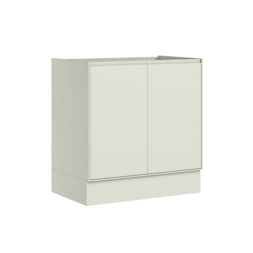 Balcão Fineze 80cm 2 Portas Areia – Henn 