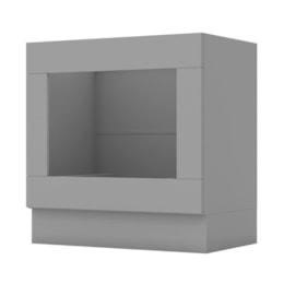 Balcão Forno de Embutir 80cm Americana Cinza - Móveis Henn Balcão Forno de Embutir 80cm Americana Cinza - Móveis Henn