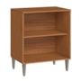 Balcão Luana Clara 70cm 2 Portas com Tampo Cinamomo/Branco - Aramóveis 