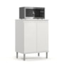 Balcão Micro-ondas 2 Portas Branco – EJ Móveis