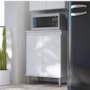 Balcão Micro-ondas 2 Portas Branco – EJ Móveis