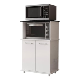 Balcão Multiuso Isis 2 Portas para Forno e Micro-ondas Branco - Nicioli Balcão Multiuso Isis 2 Portas para Forno e Micro-ondas Branco - Nicioli
