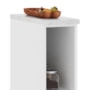 Balcão Nicho Dinamarca 20cm Branco com Tampo MDP - Indékes