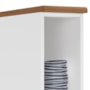 Balcão Nicho Firenze 20cm Branco com Tampo MDF - Indékes