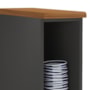 Balcão Nicho Firenze 20cm Chumbo com Tampo MDF - Indékes