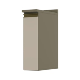 Balcão para Condimentos 20cm com Tampo Connect Duna/Cristal - Móveis Henn  Balcão para Condimentos 20cm com Tampo Connect Duna/Cristal - Móveis Henn
