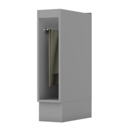 Balcão Porta Toalha 20cm Americana Cinza - Móveis Henn Balcão Porta Toalha 20cm Americana Cinza - Móveis Henn