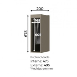Balcão Porta Toalha 20cm Connect Duna - Móveis Henn Balcão Porta Toalha 20cm Connect Duna - Móveis Henn