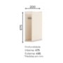 Balcão Porta Toalha 20cm Connect Off White - Móveis Henn