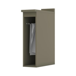 Balcão Porta Toalha com Tampo Connect Duna/Cristal - Móveis Henn  Balcão Porta Toalha com Tampo Connect Duna/Cristal - Móveis Henn