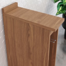 Balcão Porta Toalha Requinte 20cm Nature com Tampo MDP - Móveis Henn