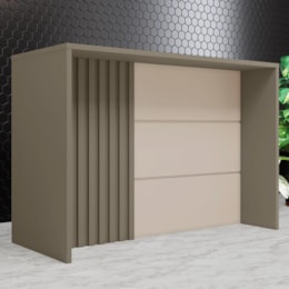 Bancada Ilha Gourmet Ripada Connect Duna/Cristal - Móveis Henn  Bancada Ilha Gourmet Ripada Connect Duna/Cristal - Móveis Henn