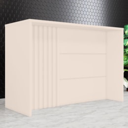 Bancada Ilha Gourmet Ripada Connect Off White - Móveis Henn Bancada Ilha Gourmet Ripada Connect Off White - Móveis Henn