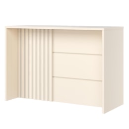 Bancada Ilha Gourmet Ripada Connect Off White - Móveis Henn Bancada Ilha Gourmet Ripada Connect Off White - Móveis Henn