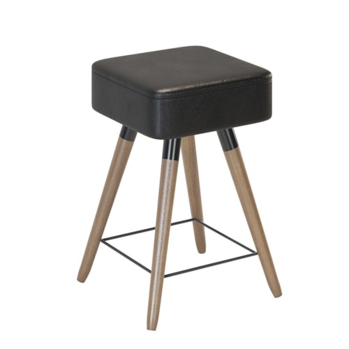 Banco Baixo Rio 50 cm Preto - Salaone