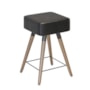 Banco Baixo Rio 50 cm Preto - Salaone