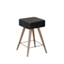 Banco Banqueta Rio Baixa 50cm Couríssimo Preto - Salaone 