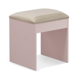 Banqueta Almofadada para Penteadeira Camarim Maia Rosê - Móveis Luapa