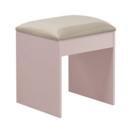 Banqueta Almofadada para Penteadeira Camarim Maia Rosê - Móveis Luapa 