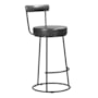 Banqueta Miami 96cm Couríssimo Preto - Salaone
